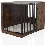 hjh living PAWHOME S Hundebox 80 x 55 x 60 cm Braun