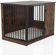 hjh living PAWHOME S Hundebox 80 x 55 x 60 cm Braun