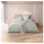 Estella Mako-Satin Paisley elfenbein 155 x 220 cm + 80 x 80 cm