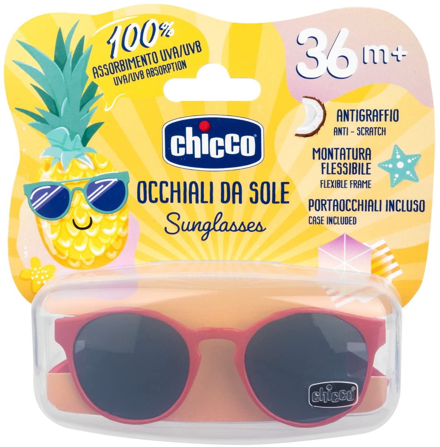 CHICCO SONNENBRILLE 36M+ ROT