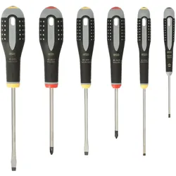 Bahco ERGO Schraubendreher Satz 6 tlg. Schlitz + PH Schraubenzieher BE-9881