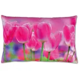 Bestlivings Kissenhülle Fotodruck 2er Pack Tulpen 40 x 60 cm