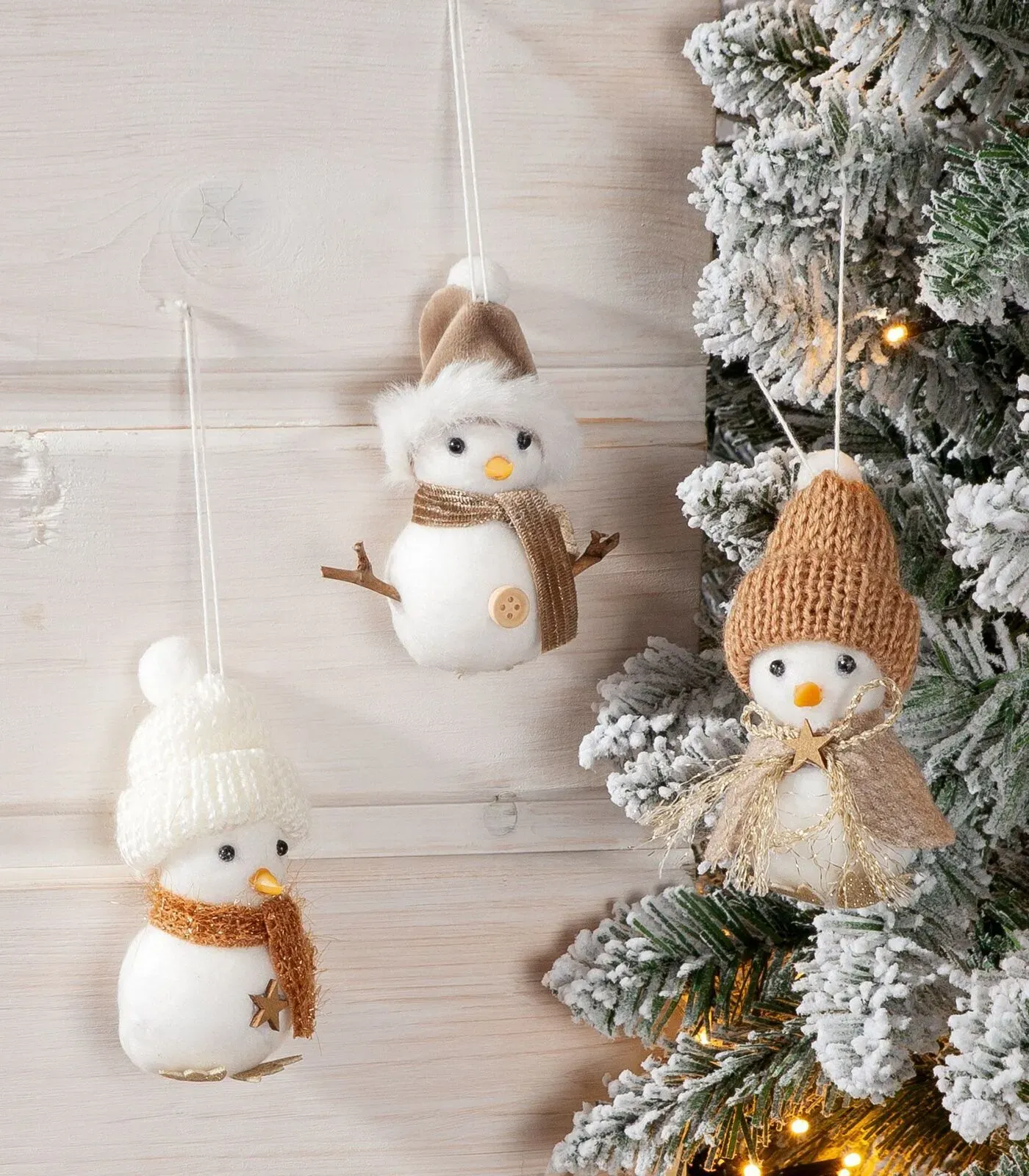 Deko Hänger Schneemann Simon 3fach sortiert