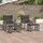 vidaXL Gartenlounge Set 11-tlg. Grau/Dunkelgrau