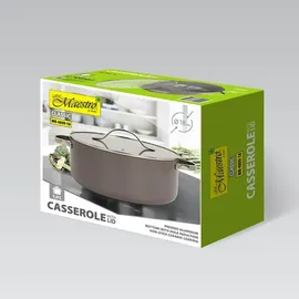 Maestro Topf mit doppelter Keramikbeschichtung 18 cm, 1,9 l | Maestro MR-4009-18 - Grau