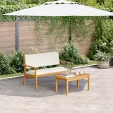 vidaXL Gartenbank mit Kissen Massivholz Akazie