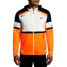 Brooks Run Visible 2.0 Herren Ecru/Fluoro Flash/Black Größe 40