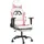 vidaXL Gaming-Stuhl mit Fußstütze Rosa