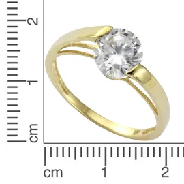 Fascination by Ellen K. Ring Gold 333 mit Zirkonia weiß 8mm