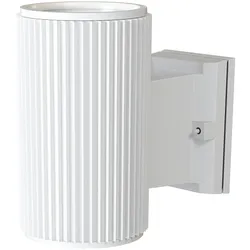 Maytoni Moderne Outdoor Wandleuchte Rundo 1x E27 excl. Weiß aus Metall Energieeffizient 60W für Gärten, Terrassen, Außenanlagen