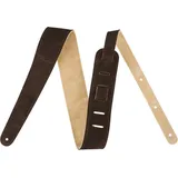 Fender 2" Suede Strap, Brown/Tan, Rev.,