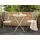 Beliani Stiffe Gartentisch Ø 70 x 76 cm Cremeweiß