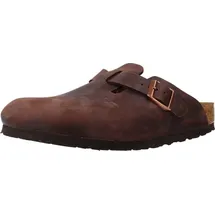 Birkenstock Boston Nubukleder geölt schmal habana 38