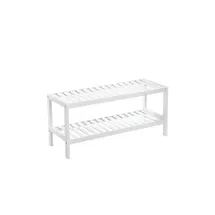 Songmics Schuhregal 70 x 33 x 26 cm weiß / weiß