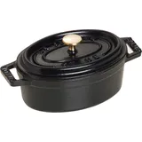 Staub Cocotte 31 cm oval schwarz