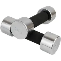 Hantelset Hantel 2 kg Chrom