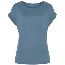 LASCANA Kurzarmshirt Blau 48/50