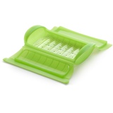 LéKué - Dampfbox mit Einlegeboden, 1-2 Personen, Fassungsvermögen: 650 ml, grün (3404600V09U004)