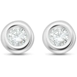 Christ Ohrstecker 87849651 Silber 375er Weißgold 2 Diamant
