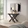 SKRAUT HOME Ausziehbarer Tisch 140 x 76 x 90 cm schwarz
