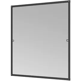 WINDHAGER Insektenschutz Plus Rahmen Fenster 100 x 150 cm Schwarz