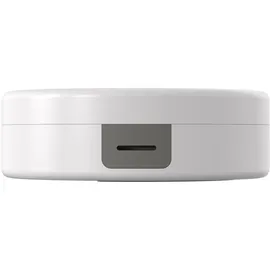 Hama Kabelbox, rund Wandmontage, Schreibtisch, Büro, Zuhause etc., integrierte Kabelführung, einfaches Kabelmanagement, Kabelschutz, flach) weiß