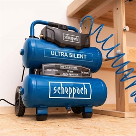 SCHEPPACH Ölfrei Kompressor HC20Si Twin Doppeltank inkl. 14tlg. Set