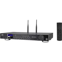 Renkforce RF-DAB-IR1702 Internet CD-Radio DAB+, FM, Internet CD, Bluetooth®, DLNA, WLAN, Internetradio Inkl. Fernbedienung Schwarz