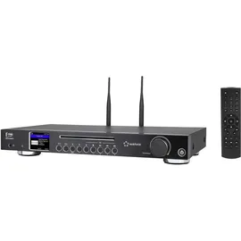 Renkforce RF-DAB-IR1702 Internet CD-Radio DAB+, FM, Internet CD, Bluetooth®, DLNA, WLAN, Internetradio Inkl. Fernbedienung Schwarz