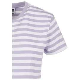 URBAN CLASSICS Ladies Regular Striped Tee Lila 4XL