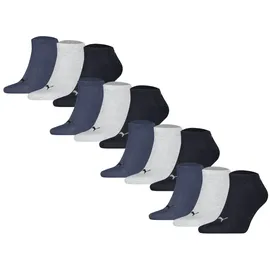 Puma Sneakersocken 12er Pack Blau/Grau 35-38
