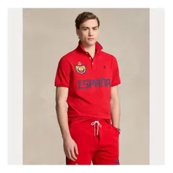 Polo Ralph Lauren für Herren. 710944670001 Polo Classic Fit Spanien rot (L), Lässig, Baumwolle, Kurzarm