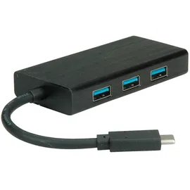 Value USB 3.2 Gen 1 Typ C zu Gigabit Ethernet Konverter + Hub