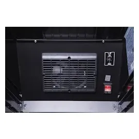 Gastro-Cool Glastürkühlschrank, Werbekühlschrank, Retro Design, elegant, schwarz, GCGD135