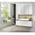 Fackelmann Waschbeckenunterschrank Stanford 110 x 40,5 x 50 cm Weiß/Braun