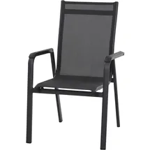 Siena Garden Tesoro Stapelsessel 67 x 62,5 x 97 cm anthrazit M29542
