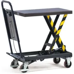 fetra Hubtischwagen 6832 - Tragkraft 250kg Polyurethan-Reifen