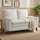 Homcom Loveseat Doppelschicht-Polsterung 84 x 95 x 146 cm Weiß mit Kissen