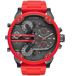 Diesel Herren Analog Quarz Uhr mit Edelstahl Armband DZ7370
