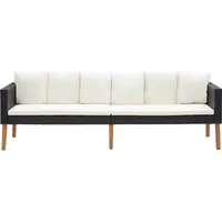 vidaXL Garten-Lounge-Set 3-tlg. schwarz 3059337