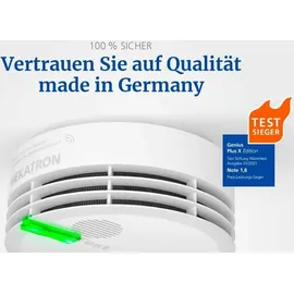 Hekatron Genius Plus X – Funkrauchmelder inkl. FM Basis X – 10 Jahre Batterie Menge:1er Set