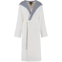 CAWÖ Bademantel mit Kapuze 4345 weiß-blau S