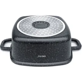 Kinghoff Granit Topf-Set 6-tlg. 3 x quadratische Töpfe 2,8 l + 4,4 l + 6,5 l