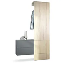 Vladon Wandgarderobe Carlton 105 x 193 x 35 cm Eiche