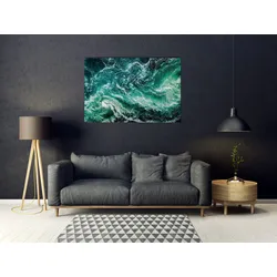 queence Acrylglasbild »Eyco«, Meer-Meer Bilder-Foto-Kunst-Natur, (1 St.), Fine Art-Print in Galeriequalität queence Farbe Bild(er): türkis