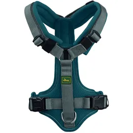 Hunter Maldon Up Hundegeschirr Petrol/Grau S-M