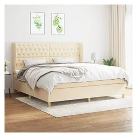 vidaXL Boxspringbett 200 x 200 cm Creme