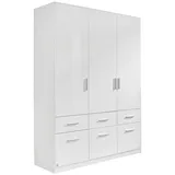 BLUE Kleiderschrank Celle 136 x 197 cm Dekor Weiß