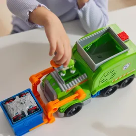 Spin Master PAW Patrol Extragroßer Recycling-Truck mit Rocky Spielfigur und Verwandlungsfunktion (Deluxe Fahrzeug)