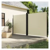 vidaXL Seitenmarkise Ausziehbar Creme 220x1200 cm